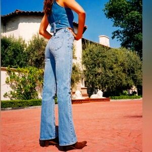 Rolla’s Dusters Bootcut Hi-Rise Jean in Sunshine Blue Sz 24